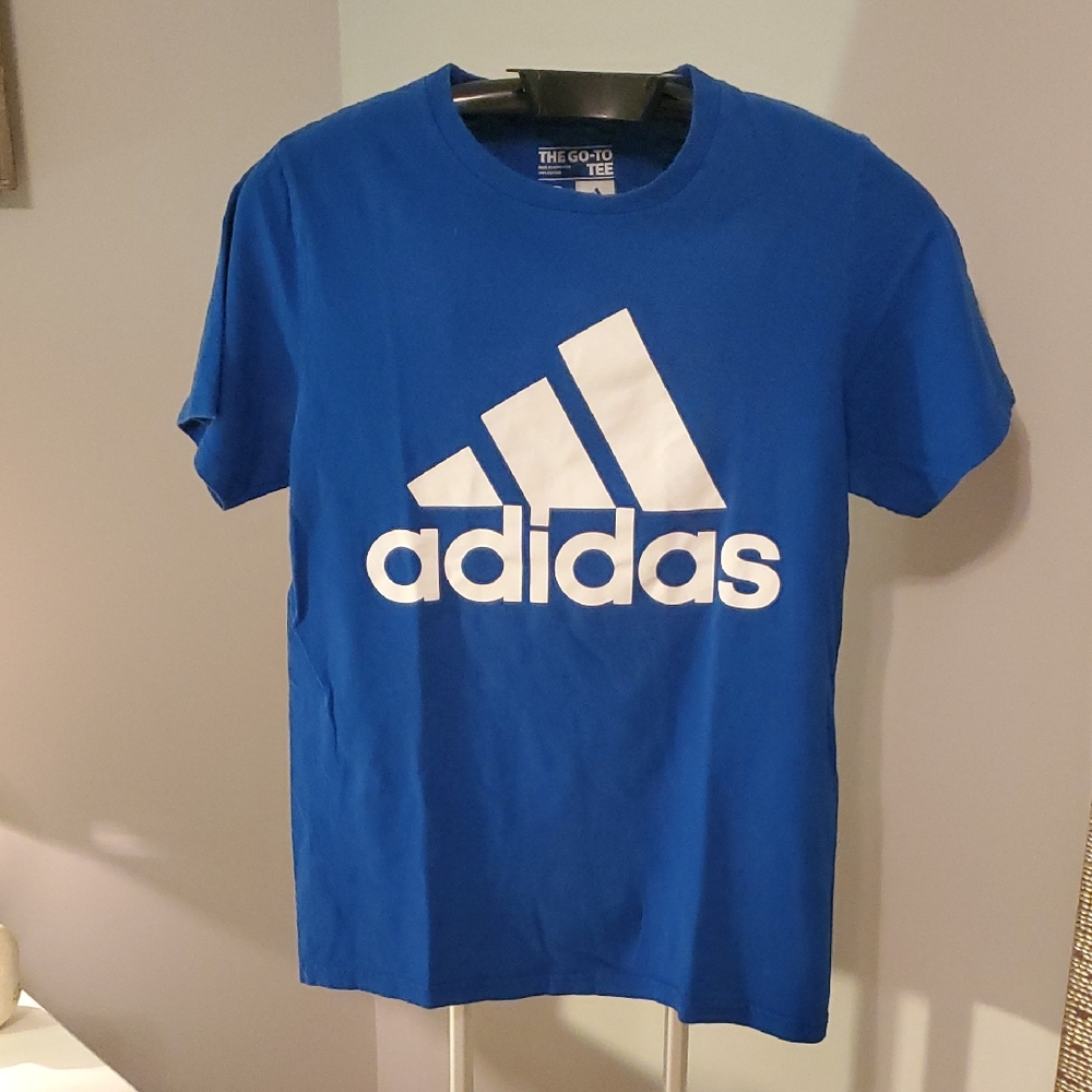 Adidas Royal Blue Tee with White Logo